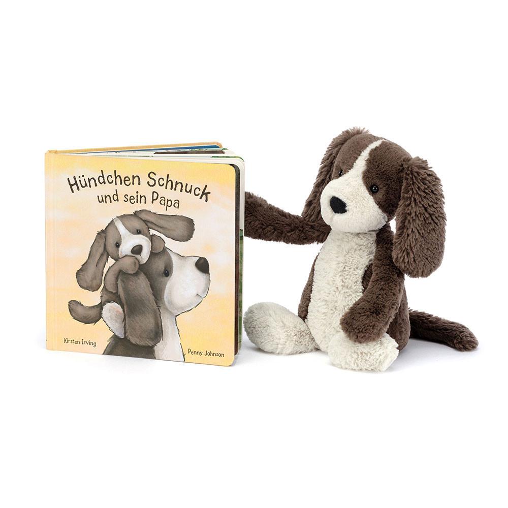 Jellycat Hundchen Schnuck Und Sein Papa Buch and Bashful Fudge Puppy Medium Discover Braun | Deutschland  467-ITNCGO