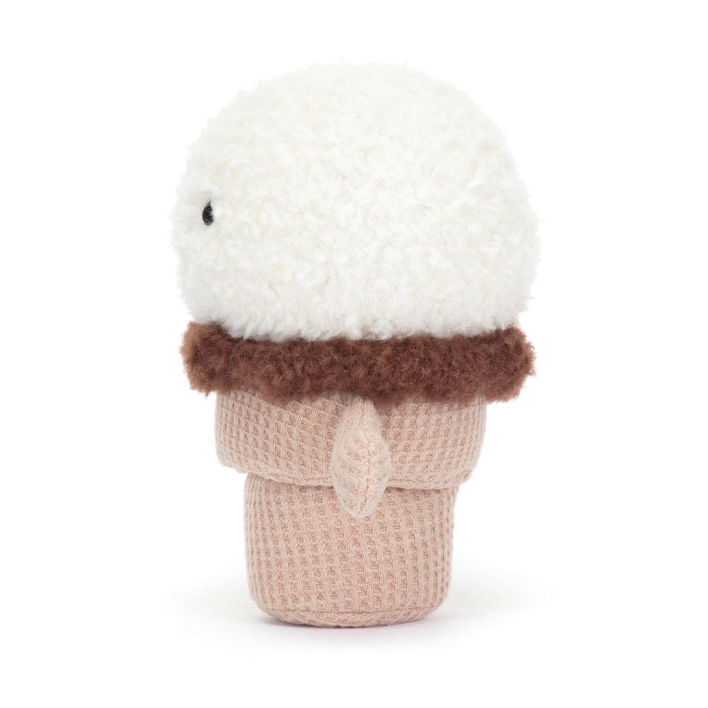 Jellycat Ice Cream Cone 14cm x 9cm x 5cm Amuseables Weiß | Deutschland  510-GCVKJS
