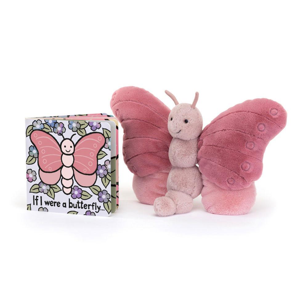 Jellycat If I Were A Butterfly Book and Beatrice Butterfly Baby & Books Rosa | Deutschland  791-OELRMD