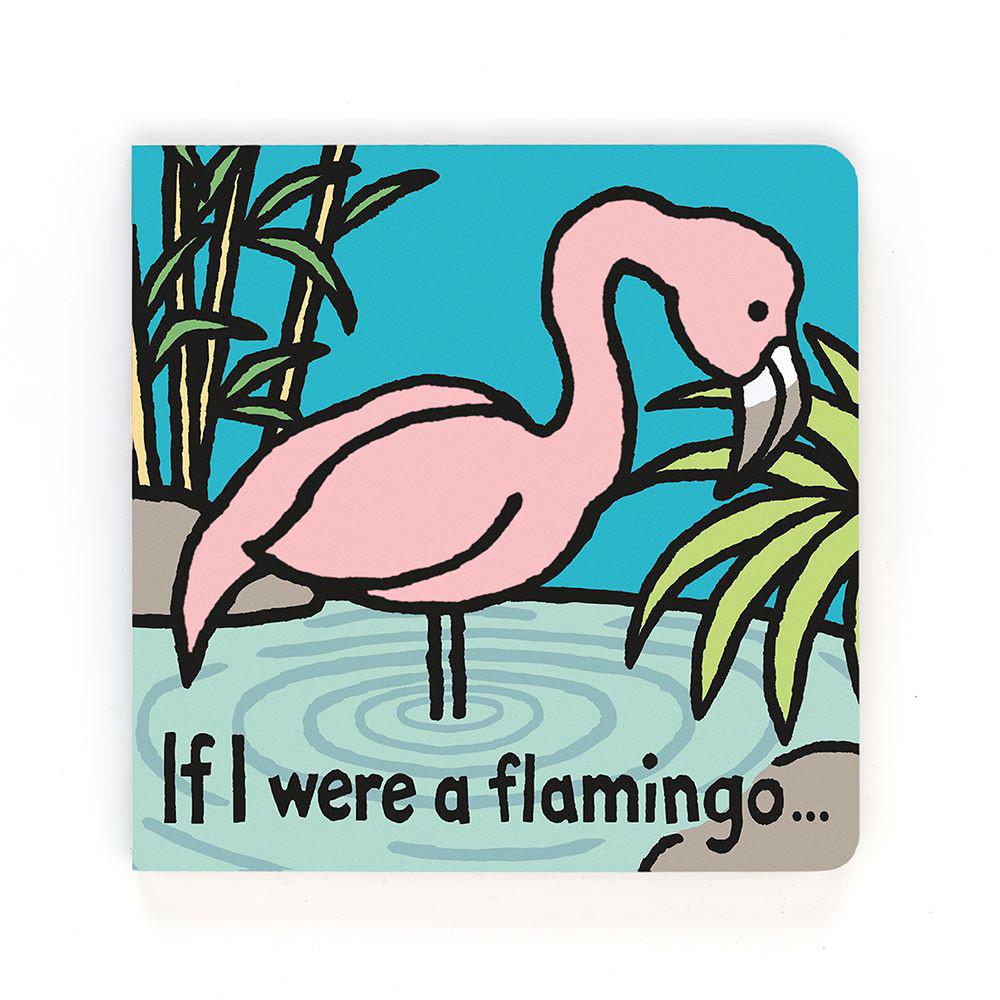 Jellycat If I Were A Flamingo Board Book 15cm x 15cm x 2cm Baby & Books Rosa | Deutschland  647-RVAQHL
