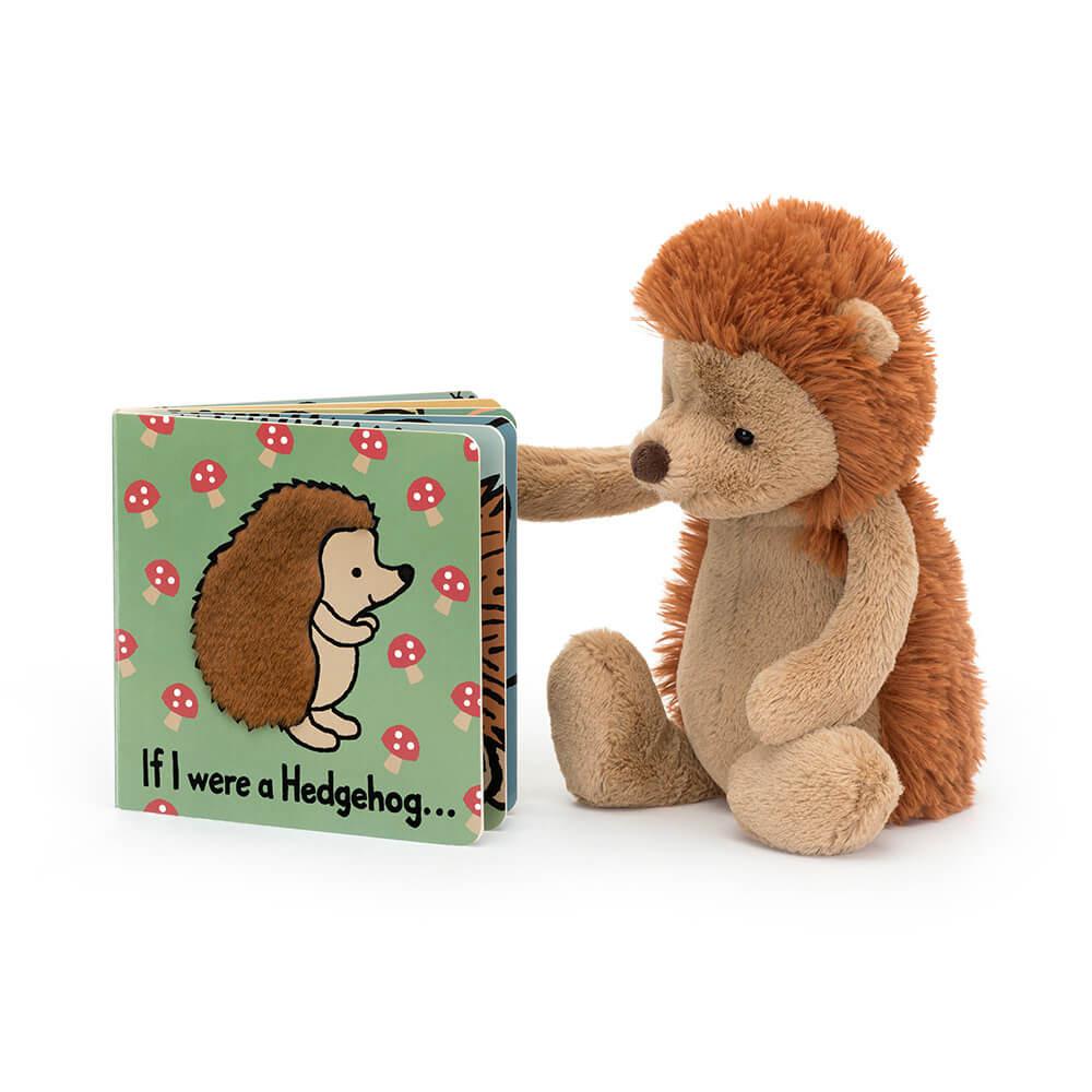 Jellycat If I Were A Hedgehog Board Book and Bashful Hedgehog Medium Baby & Books Braun | Deutschland  593-TDVNMQ