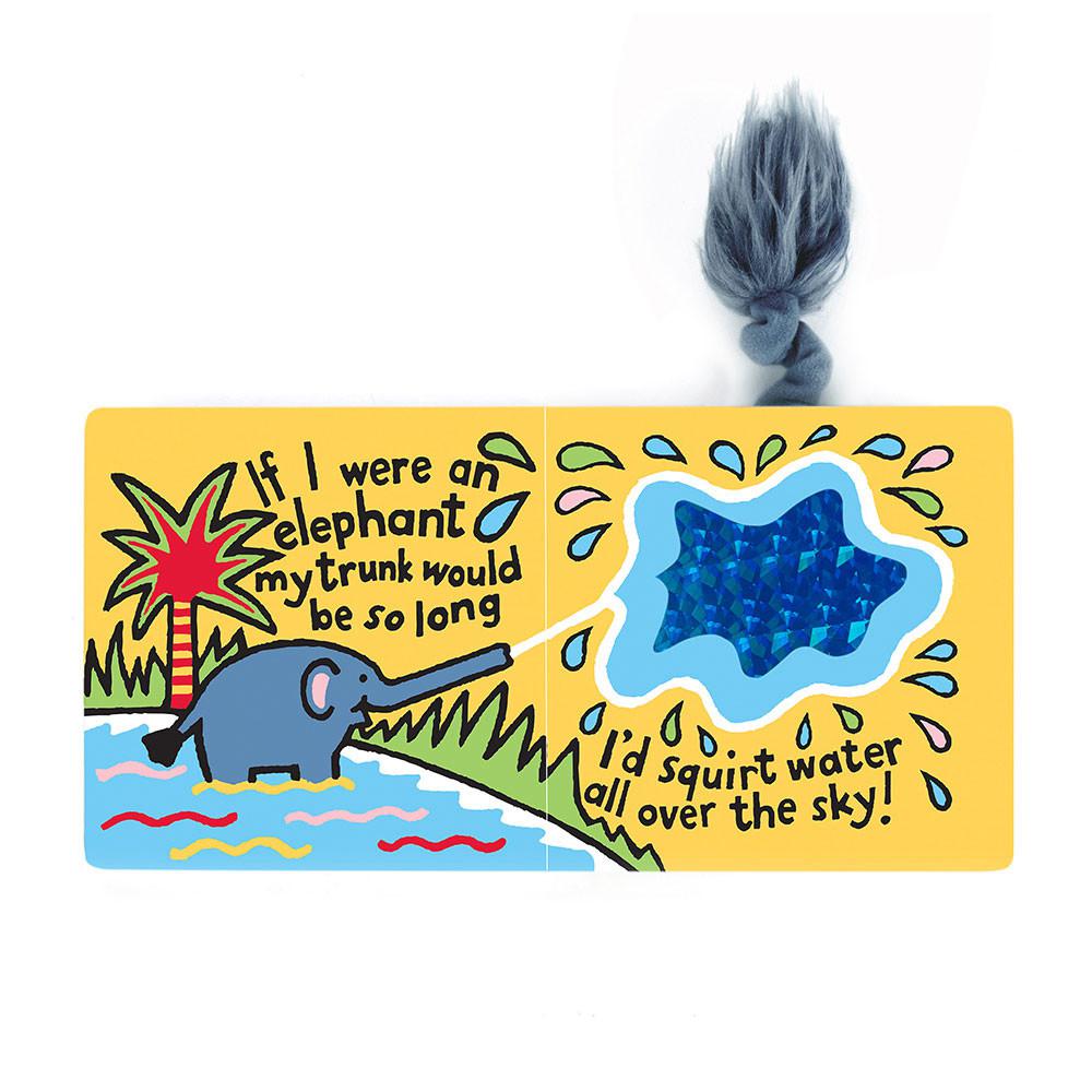 Jellycat If I Were An Elephant Board Book and Fuddlewuddle Elephant Medium Baby & Books Blau | Deutschland  157-DZKJTE