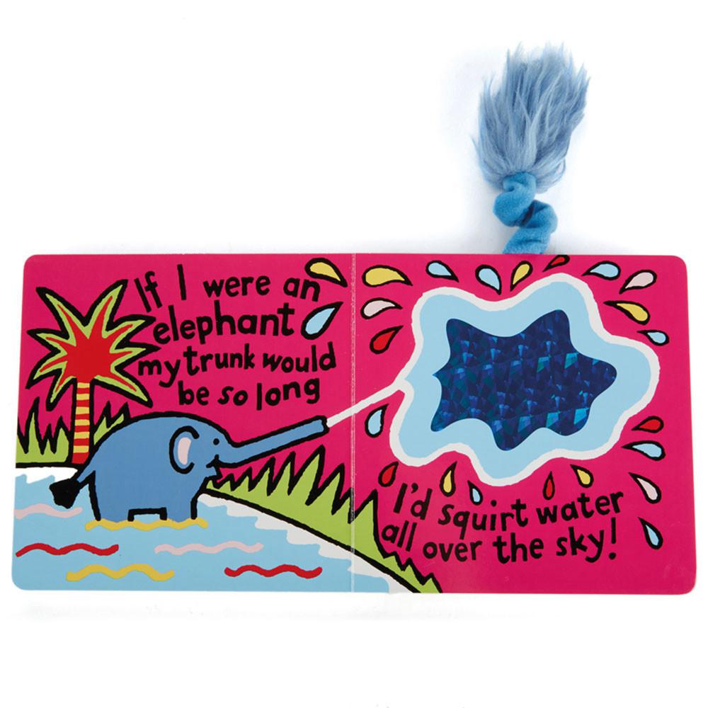 Jellycat If I Were An Elephant Board Book 15cm x 15cm x 2cm Baby & Books Blau | Deutschland  816-SGROBI