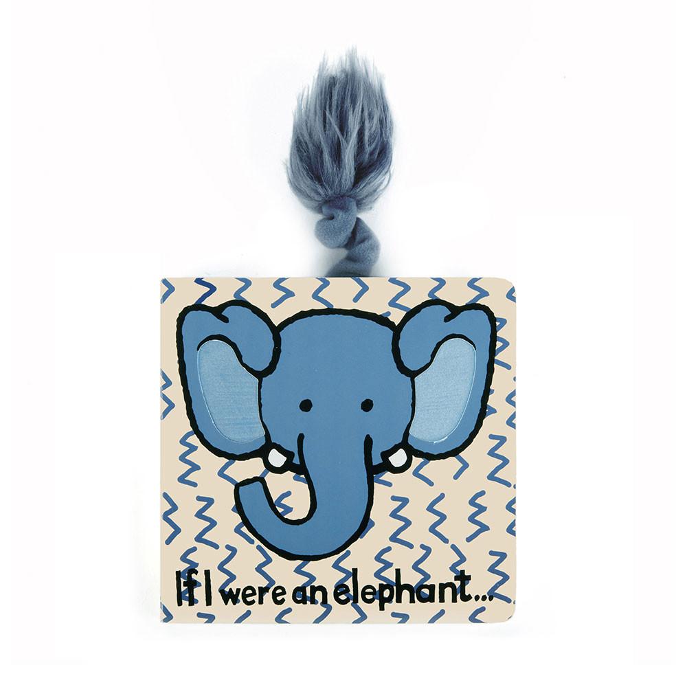 Jellycat If I Were An Elephant Board Book 15cm x 15cm x 2cm Baby & Books Blau | Deutschland  816-SGROBI