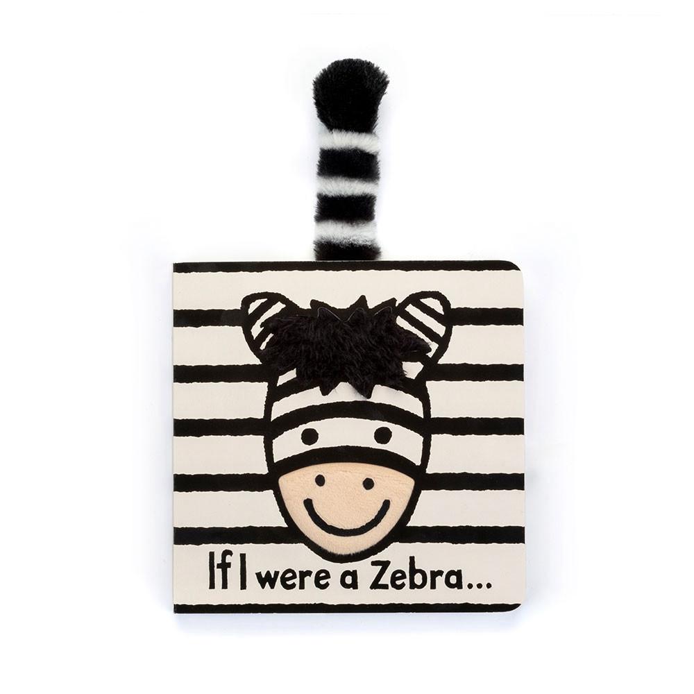 Jellycat If I were a Zebra Board Book 15cm x 15cm x 2cm Baby & Books Weiß | Deutschland  653-KUTZNA