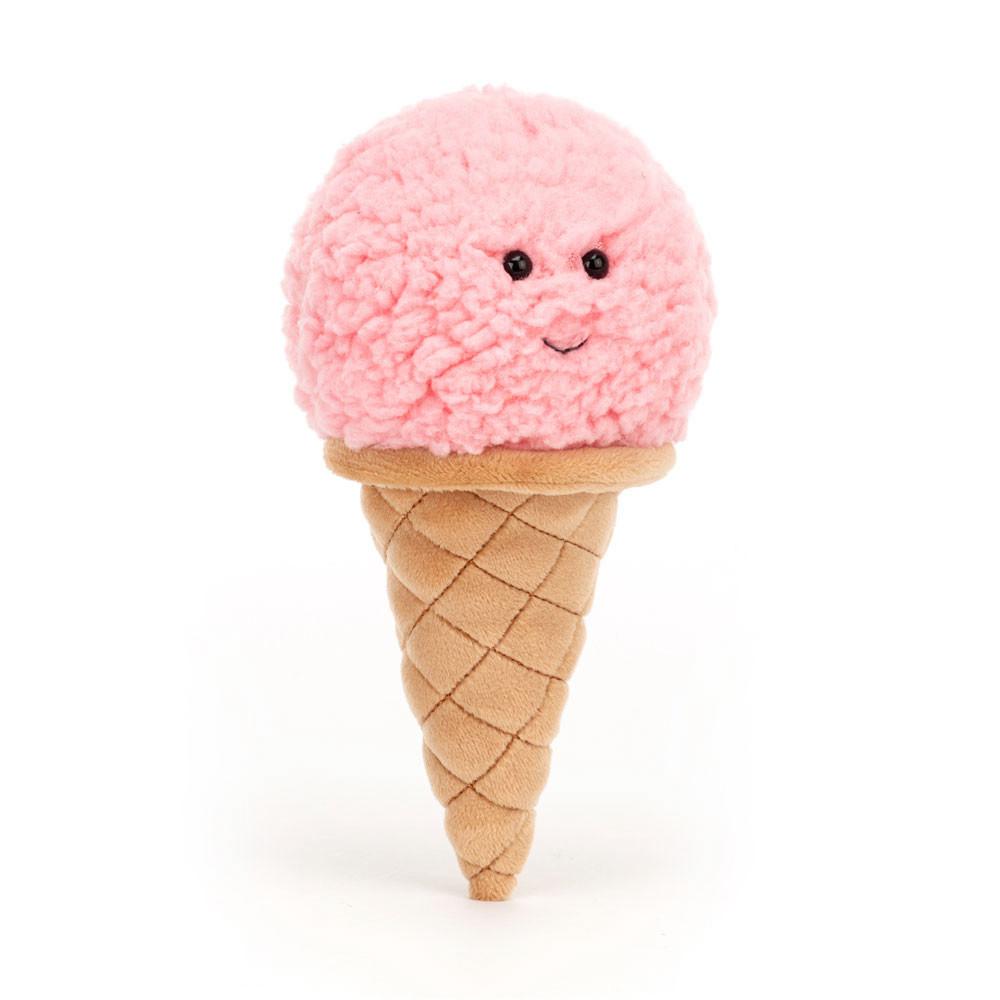 Jellycat Irresistible Ice Cream Strawberry 17cm x 8cm x 7cm Amuseables Rosa | Deutschland  410-JZUPKB