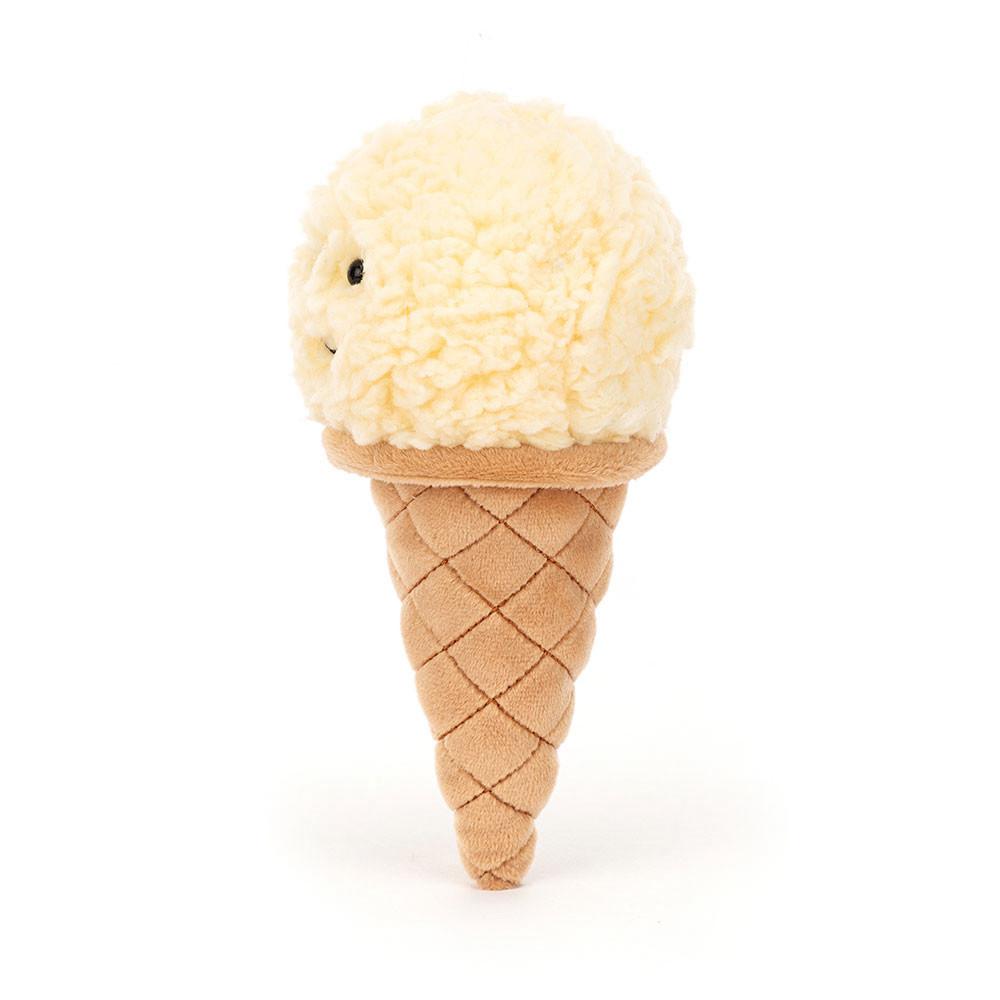 Jellycat Irresistible Ice Cream Vanilla 17cm x 8cm x 7cm Amuseables Weiß | Deutschland  580-KGEZJC