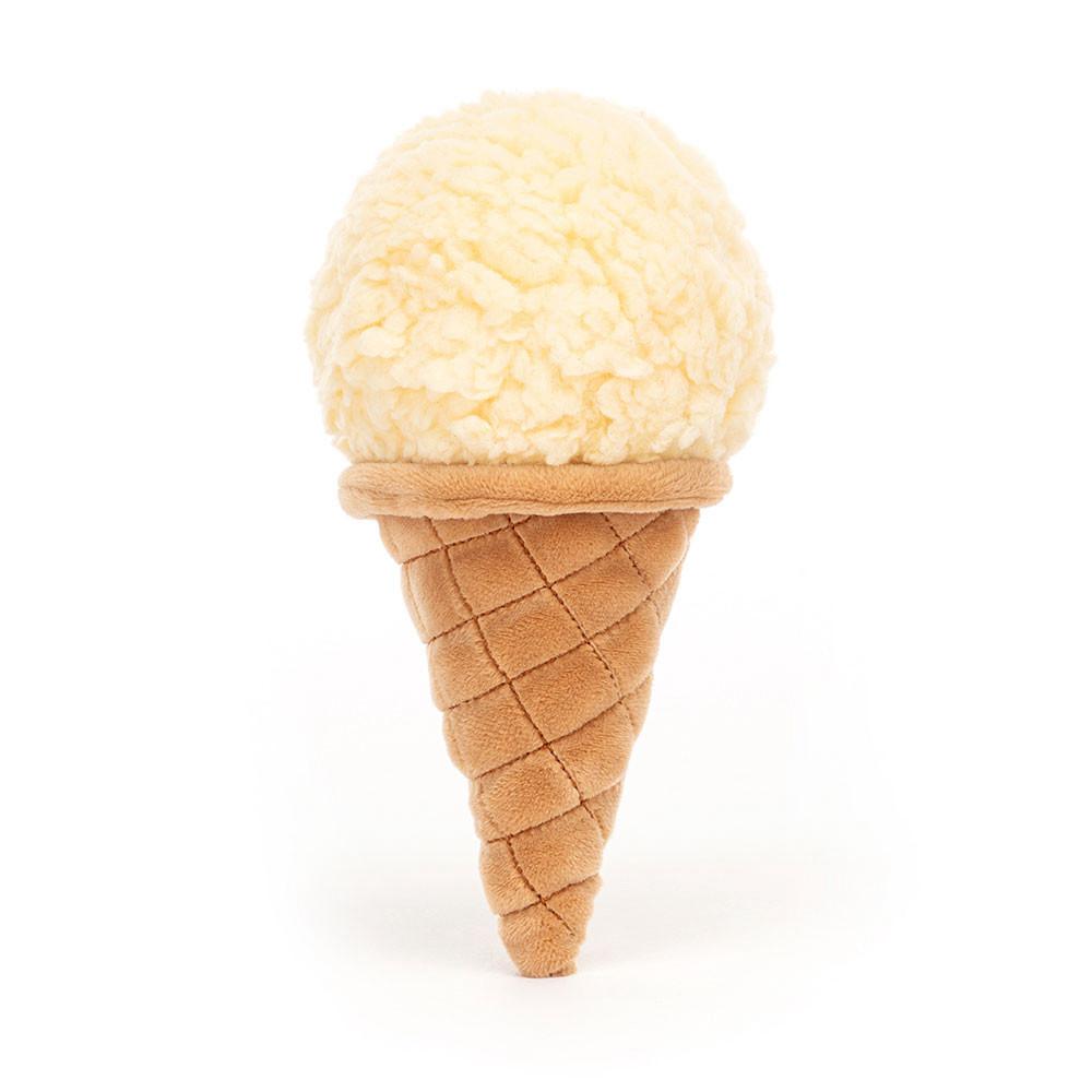 Jellycat Irresistible Ice Cream Vanilla 17cm x 8cm x 7cm Amuseables Weiß | Deutschland  580-KGEZJC