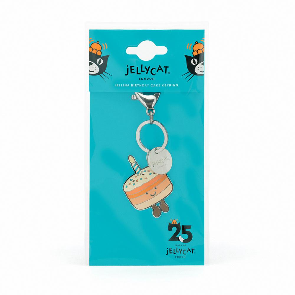 Jellycat Jellina Birthday Cake Keyring 11cm x 3.3cm x 0.3cm Amuseables Orange | Deutschland  081-HUAYMN