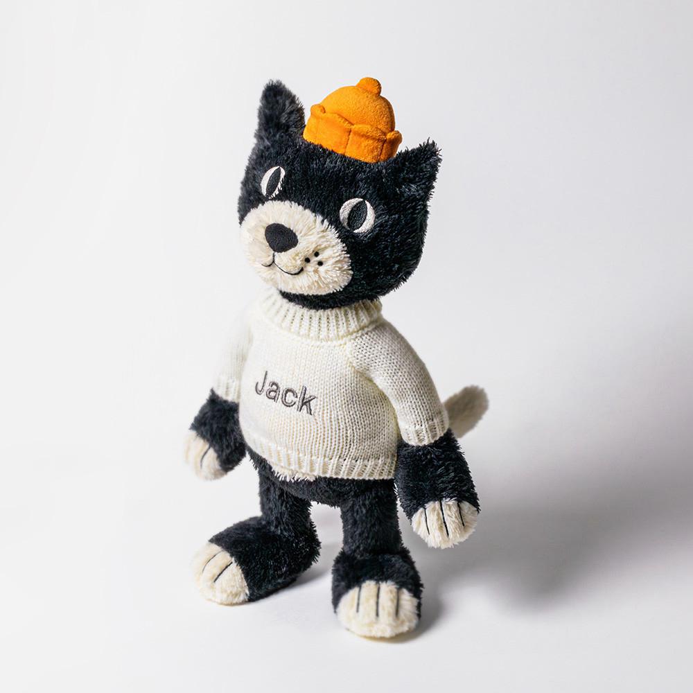 Jellycat Jellycat Jack with Personalised Cream Jumper 32cm x 11cm x 9cm Discover Schwarz | Deutschland  158-NRTMBF