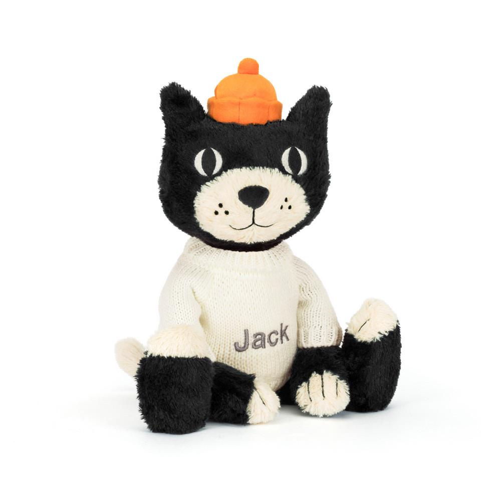 Jellycat Jellycat Jack with Personalised Cream Jumper 32cm x 11cm x 9cm Discover Schwarz | Deutschland  158-NRTMBF