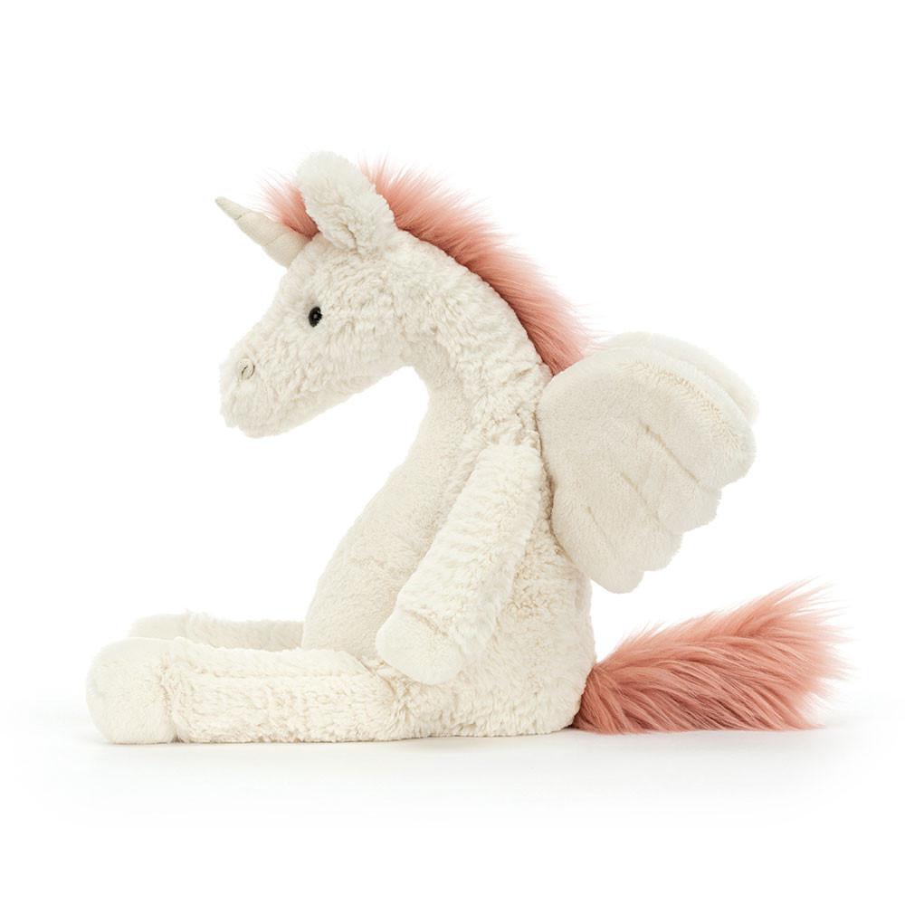 Jellycat Lallagie Unicorn 35cm x 13cm x 13cm Animals Weiß | Deutschland  395-FCMQBW