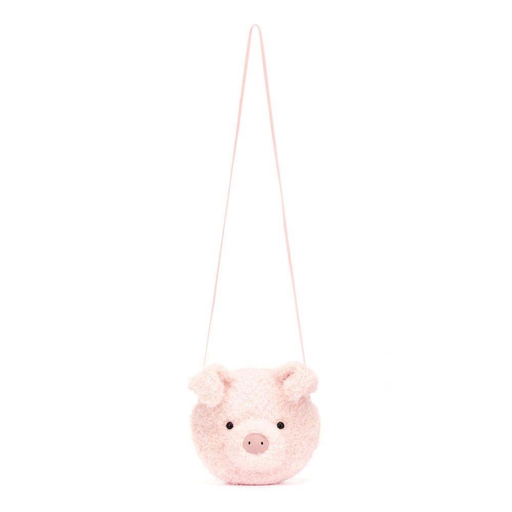 Jellycat Little Pig 19cm x 19cm x 5cm Tasche Rosa | Deutschland  389-FDHNQM