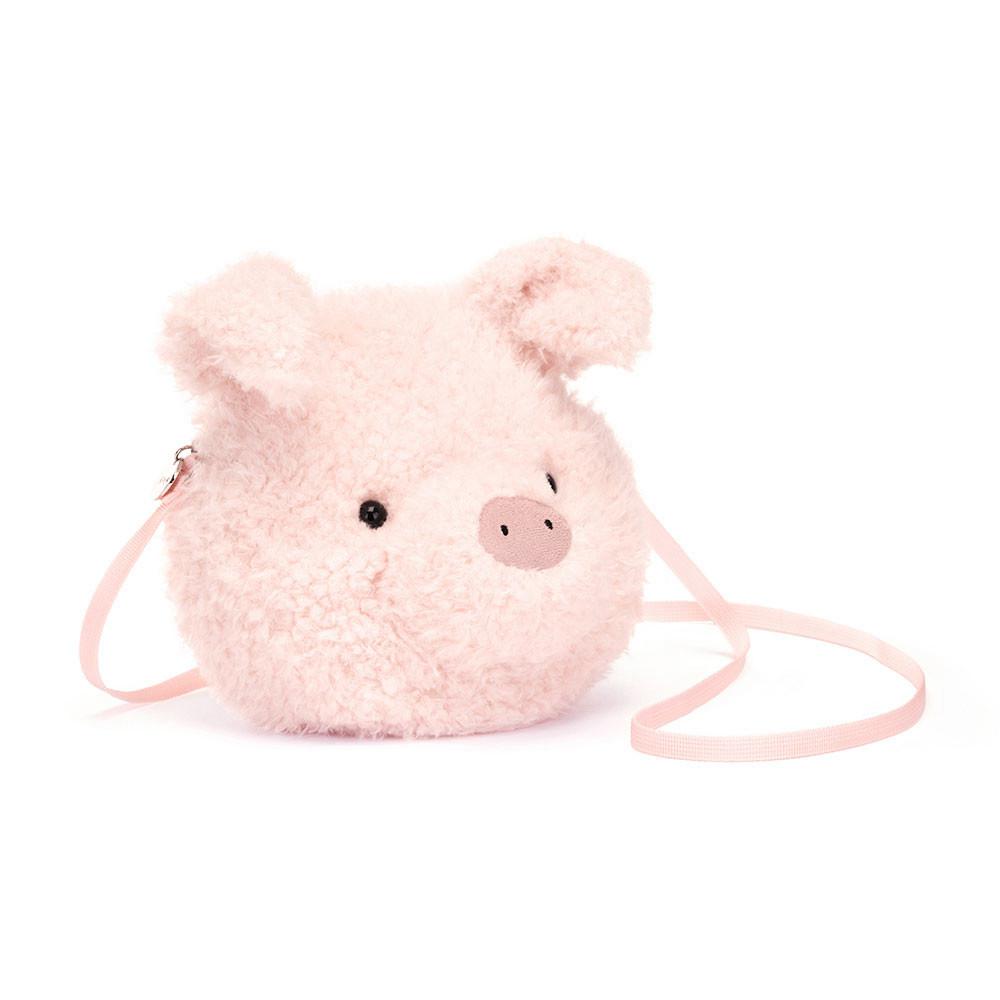 Jellycat Little Pig 19cm x 19cm x 5cm Tasche Rosa | Deutschland  389-FDHNQM