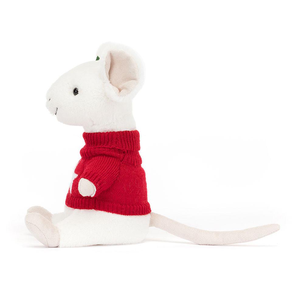 Jellycat Merry Mouse Jumper 18cm x 9cm x 7cm Animals Weiß | Deutschland  867-IWFDVY