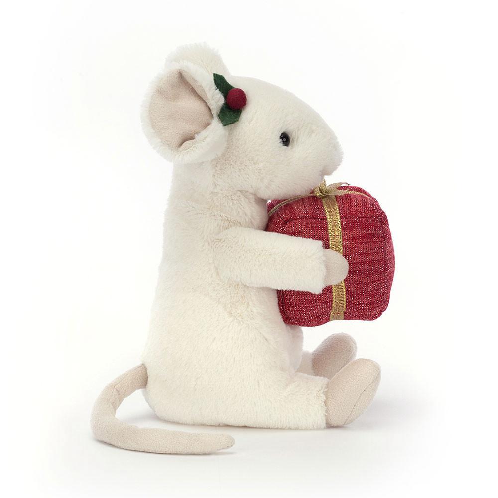 Jellycat Merry Mouse Present 18cm x 9cm x 7cm Animals Weiß | Deutschland  720-ESFDIU