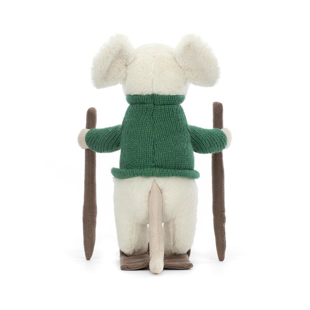 Jellycat Merry Mouse Skiing 19cm x 8cm x 15cm Animals Weiß | Deutschland  758-IPNVUR