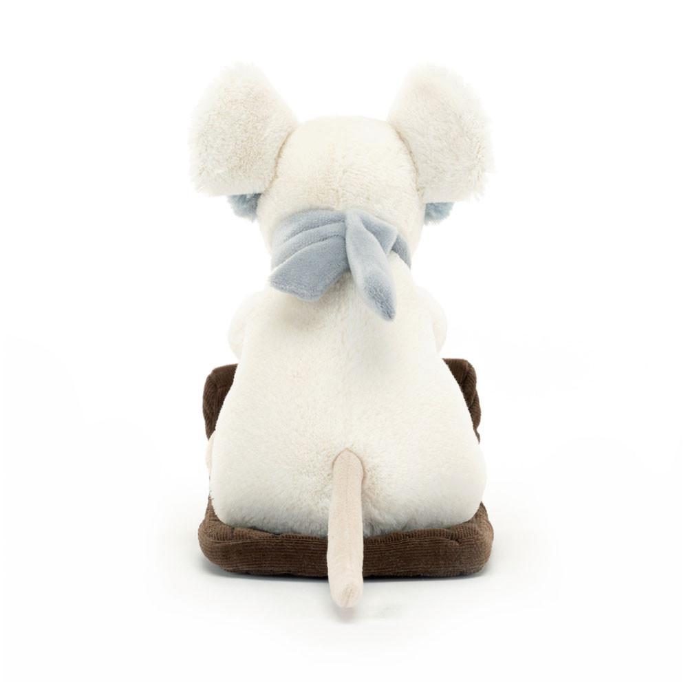 Jellycat Merry Mouse Sleighing 18cm x 11cm x 17cm Animals Weiß | Deutschland  173-BSNROM