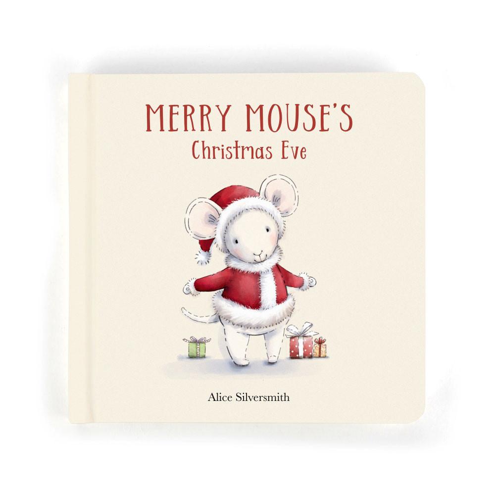 Jellycat Merry Mouse's Christmas Eve Book and Merry Mouse Discover Weiß | Deutschland  397-AKUROT