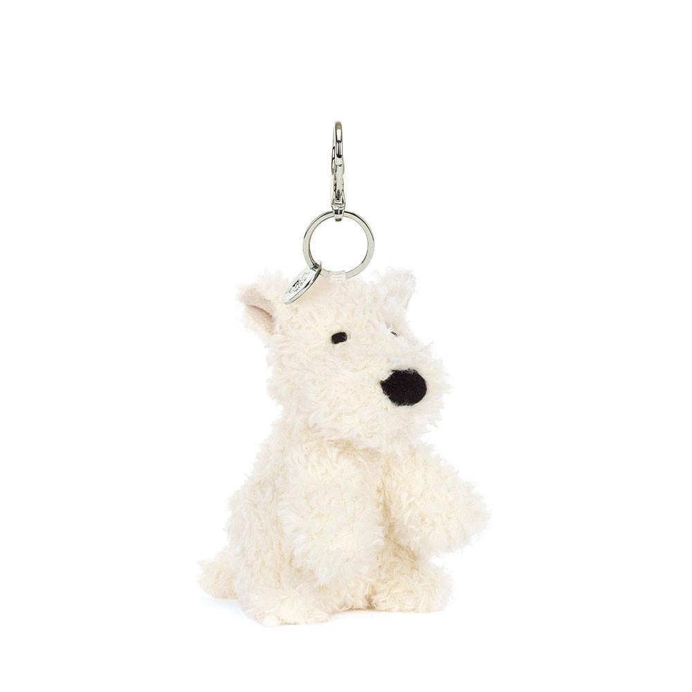 Jellycat Munro Scottie Dog 16cm x 6cm x 5cm Bag Charm Weiß | Deutschland  920-IOWFGR
