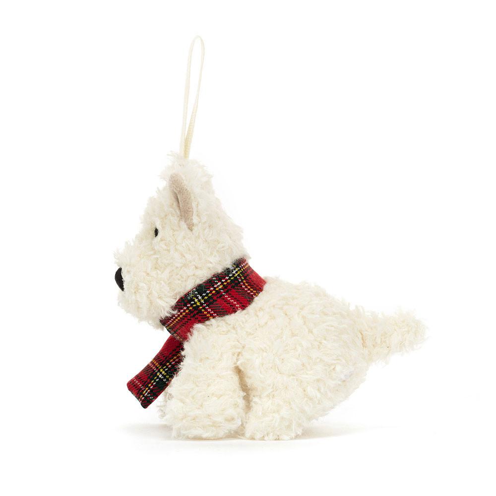 Jellycat Munro Scottie Dog Decoration 4.3in x 2.4in x 2.0in Animals Weiß | Deutschland  108-KUBQDS
