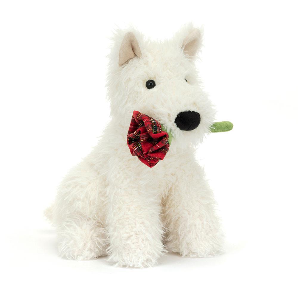Jellycat Munro Scottie Dog \'Love You\' 25cm x 12cm x 23cm Animals Weiß | Deutschland  865-OUMQXW