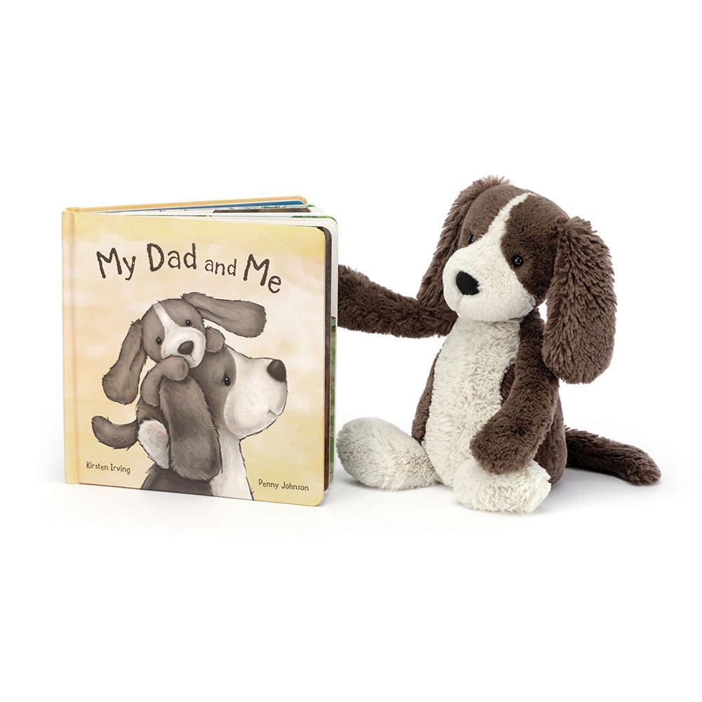 Jellycat My Dad and Me Book and Bashful Fudge Puppy Medium Baby & Books Braun | Deutschland  698-YRIUMJ