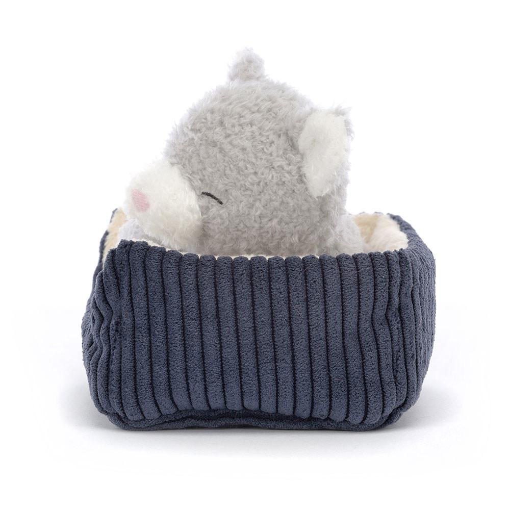 Jellycat Napping Nipper Cat 3.9in x 5.9in x 4.7in Animals Grau | Deutschland  793-GYZBKP