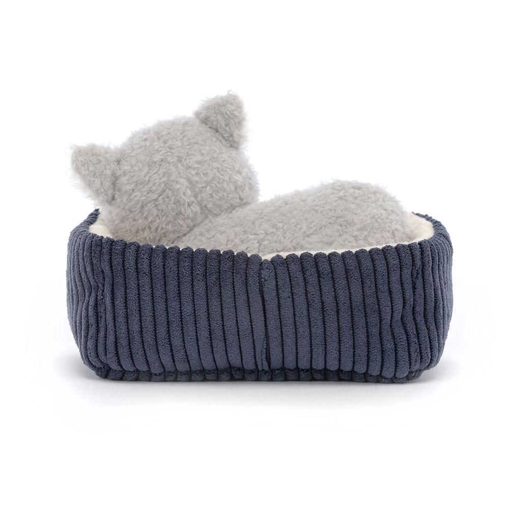 Jellycat Napping Nipper Cat 3.9in x 5.9in x 4.7in Animals Grau | Deutschland  793-GYZBKP