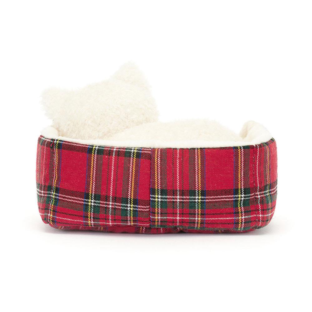 Jellycat Napping Nipper Westie 10cm x 15cm x 12cm Animals Weiß | Deutschland  860-HQXNPK