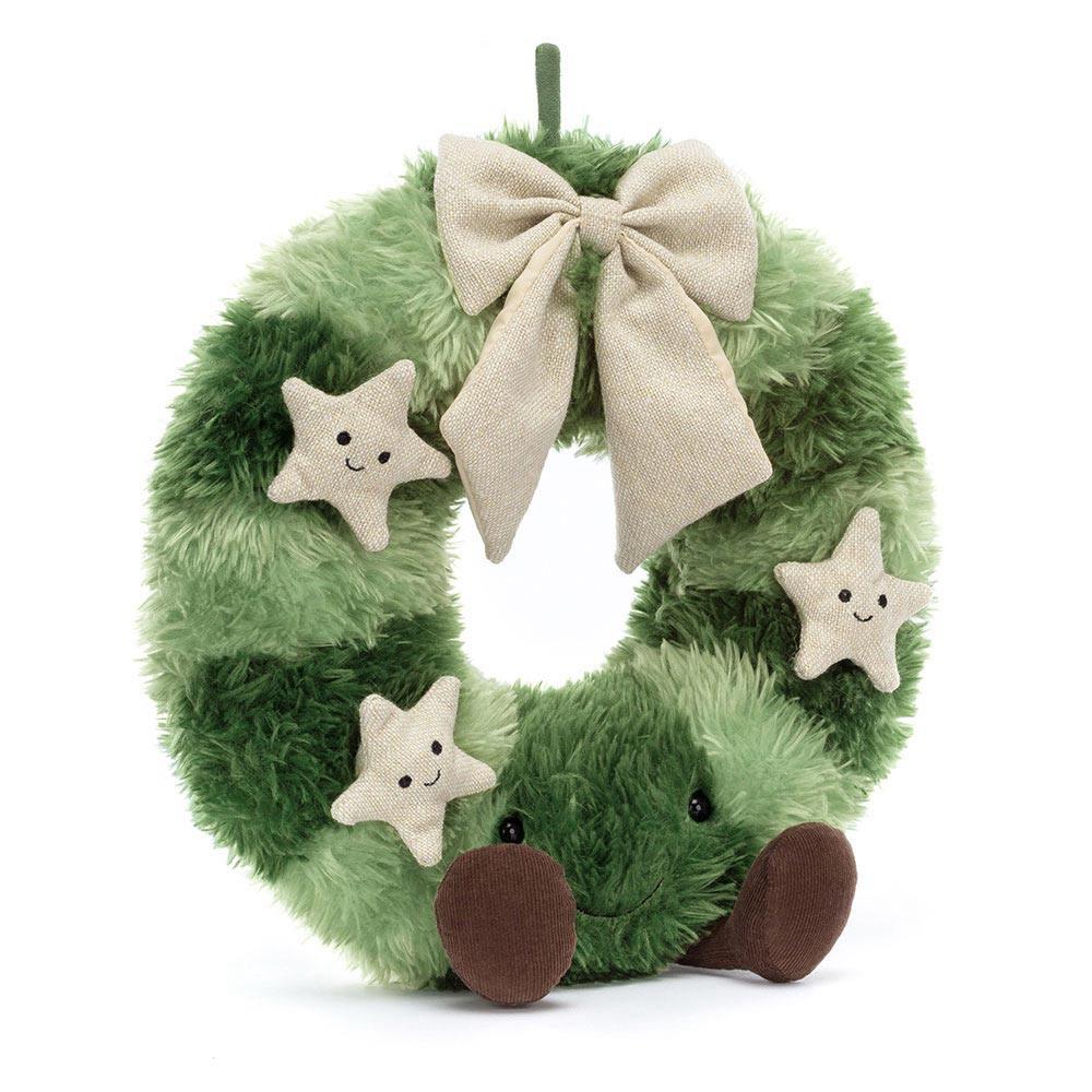 Jellycat Nordic Spruce Wreath 35cm x 18cm x 7cm Amuseables Grün | Deutschland  687-SYNWEM