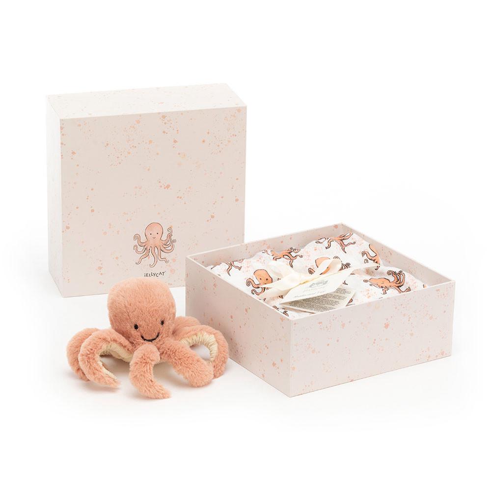 Jellycat Odell Octopus Gift Set 18cm x 18cm x 8cm Baby & Books Orange | Deutschland  287-ILWJBK