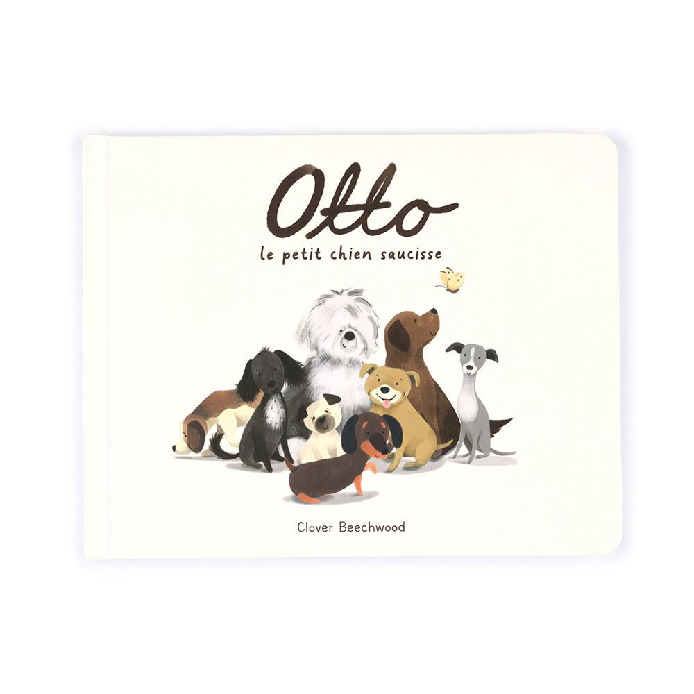 Jellycat Otto Le Petit Chien Saucisse Livre 18cm x 23cm x 2cm Baby & Books Weiß | Deutschland  025-JIWOYG