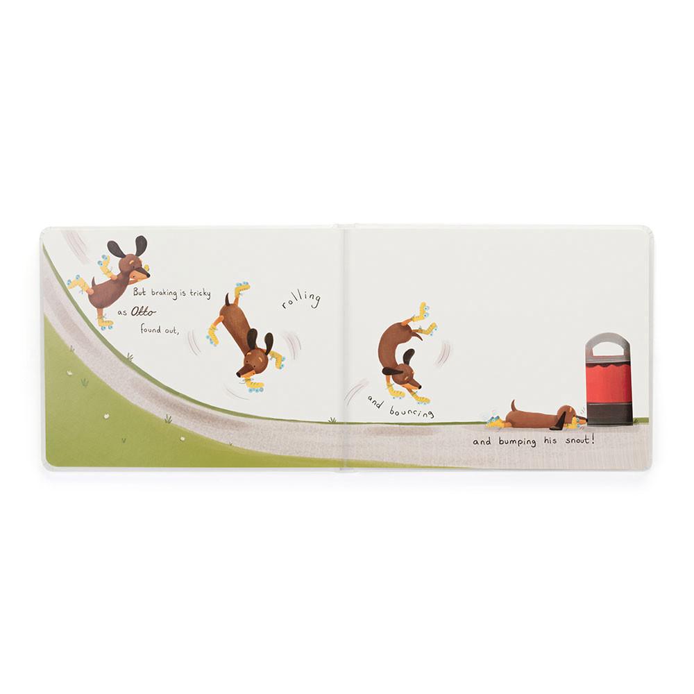 Jellycat Otto the Loyal Long Dog Book 18cm x 23cm x 2cm Baby & Books Weiß | Deutschland  752-UCGYOD