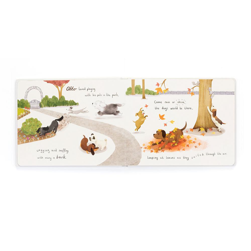 Jellycat Otto the Loyal Long Dog Book 18cm x 23cm x 2cm Baby & Books Weiß | Deutschland  752-UCGYOD