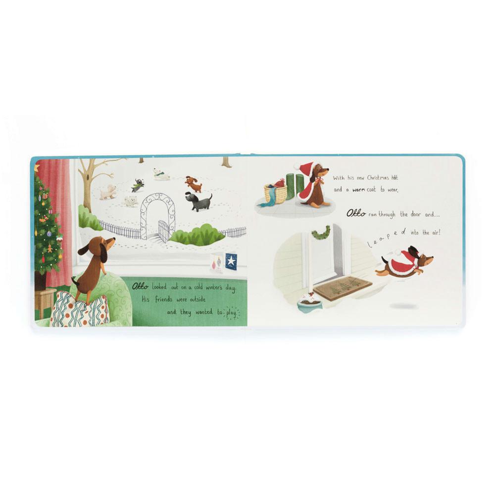 Jellycat Otto's Snowy Christmas Book and Winter Warmer Otto Sausage Dog Discover Braun | Deutschland  870-YHSFCQ