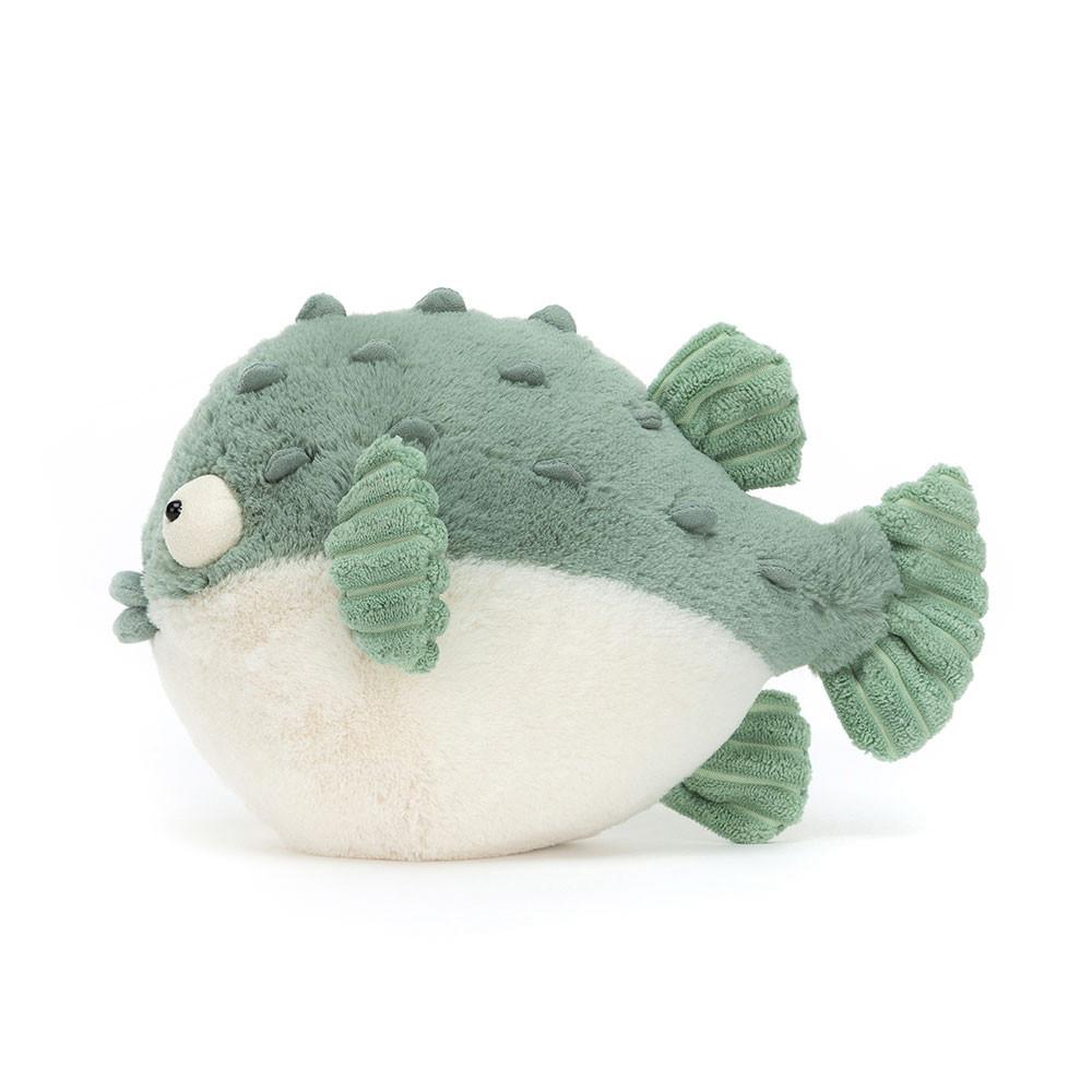 Jellycat Pacey Pufferfish 16cm x 12cm x 23cm Animals Grün | Deutschland  085-WVZDFY