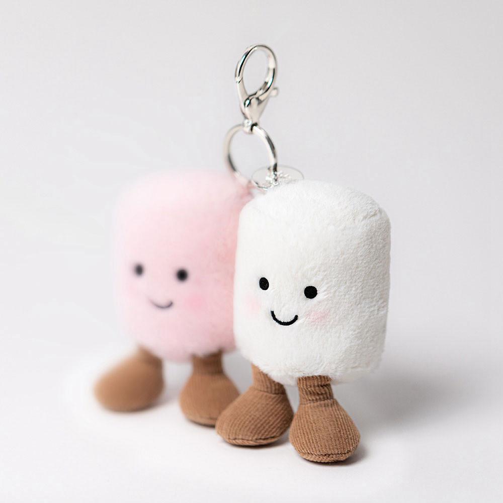 Jellycat Pair of Marshmallows 15cm x 11cm x 5cm Bag Charm Rosa | Deutschland  675-CUWLHG