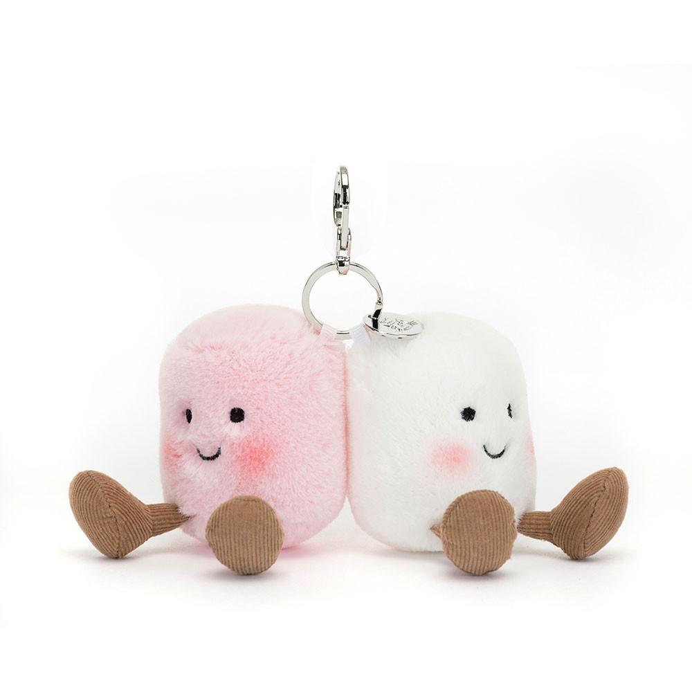 Jellycat Pair of Marshmallows 15cm x 11cm x 5cm Bag Charm Rosa | Deutschland  675-CUWLHG