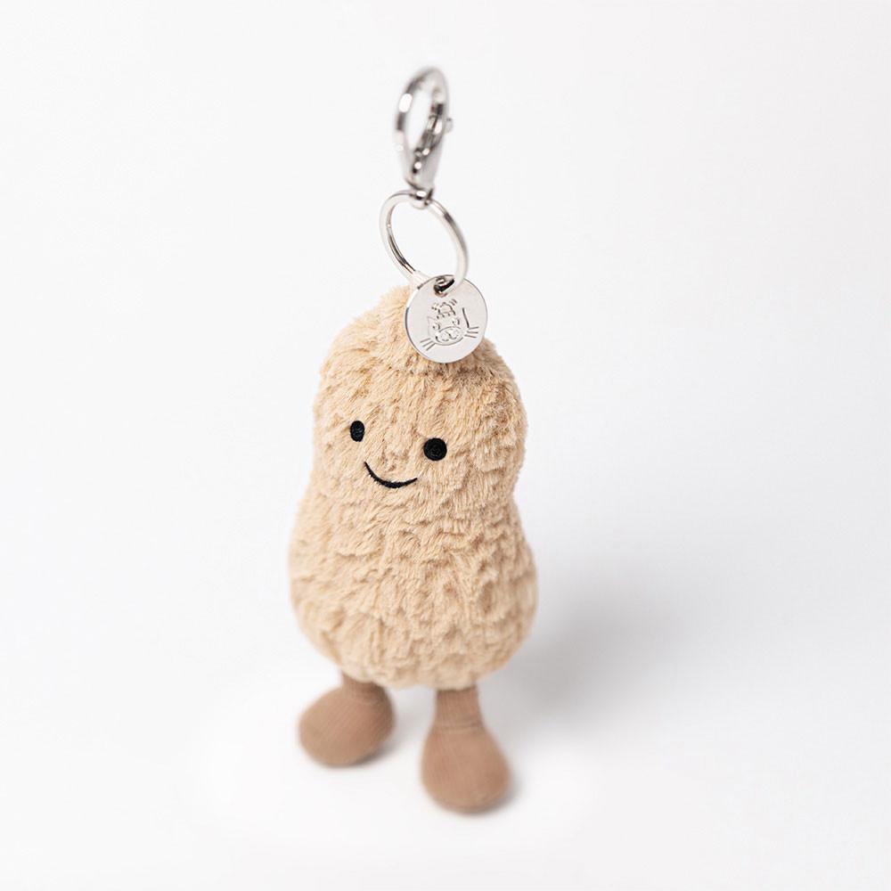 Jellycat Peanut 18cm x 5cm x 5cm Bag Charm Braun | Deutschland  294-AJFHSQ
