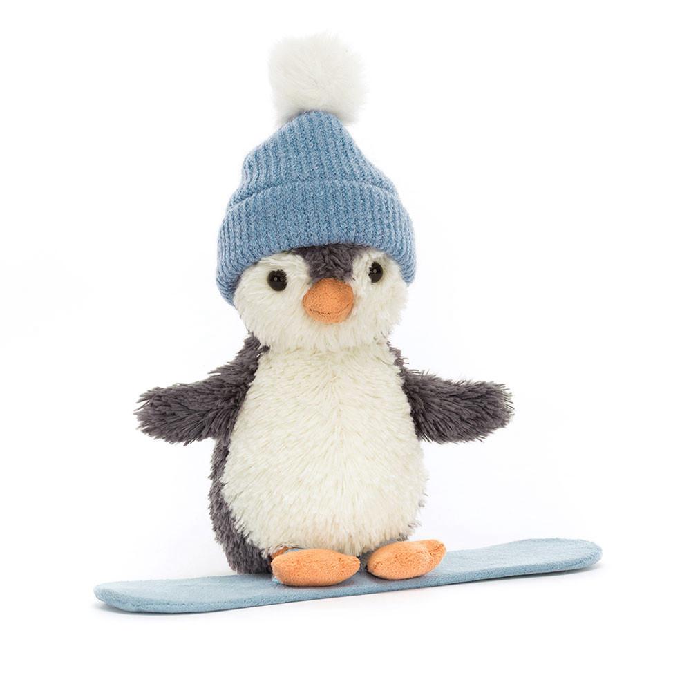 Jellycat Peanut Penguin Snowboarding 12cm x 18cm x 4cm Animals Schwarz | Deutschland  460-NZGTMF