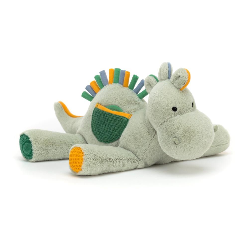 Jellycat Peek-a-Book Dino Activity Toy 20cm x 8cm Baby & Books Grün | Deutschland  395-ODXYRZ