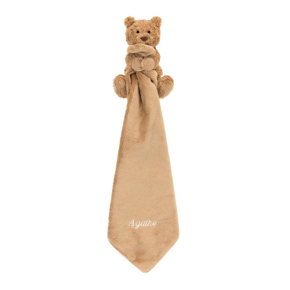 Jellycat Personalised Bartholomew Bear Soother 13cm x 34cm x 34cm Baby & Books Braun | Deutschland  326-GZVQBI