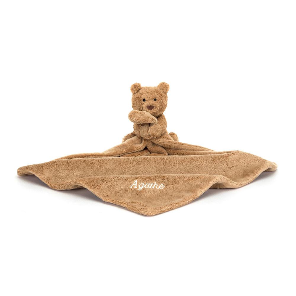 Jellycat Personalised Bartholomew Bear Soother 13cm x 34cm x 34cm Baby & Books Braun | Deutschland  326-GZVQBI