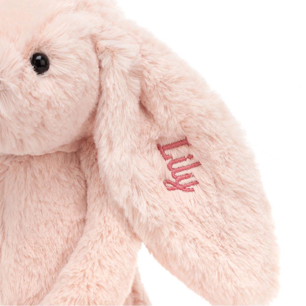 Jellycat Personalised Bashful Blush Bunny Medium 31cm x 12cm x 9cm Baby & Books Rosa | Deutschland  054-ZCXYQV