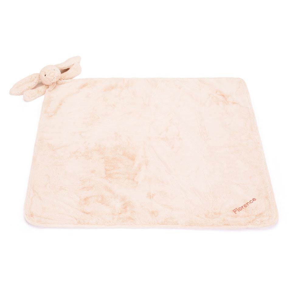 Jellycat Personalised Bashful Blush Bunny Blankie 56cm x 70cm x 9cm Baby & Books Rosa | Deutschland  703-CJZDKB