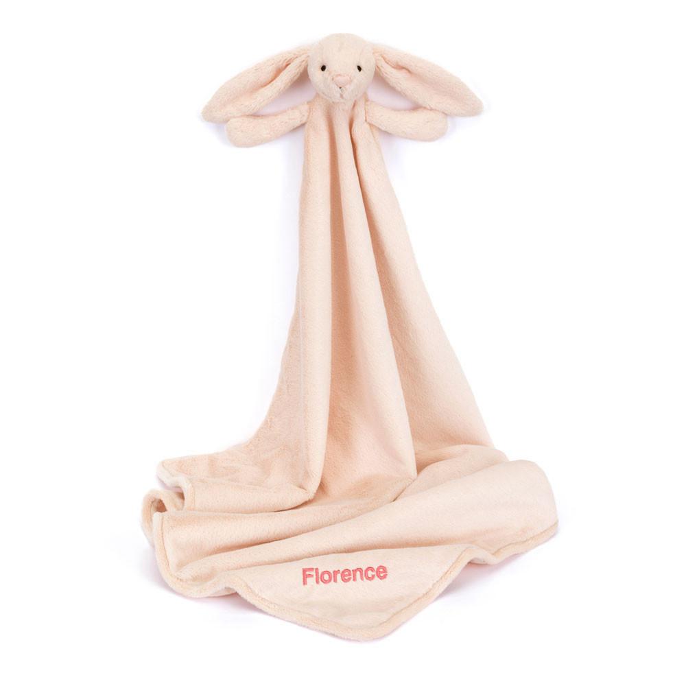 Jellycat Personalised Bashful Blush Bunny Blankie 56cm x 70cm x 9cm Baby & Books Rosa | Deutschland  703-CJZDKB