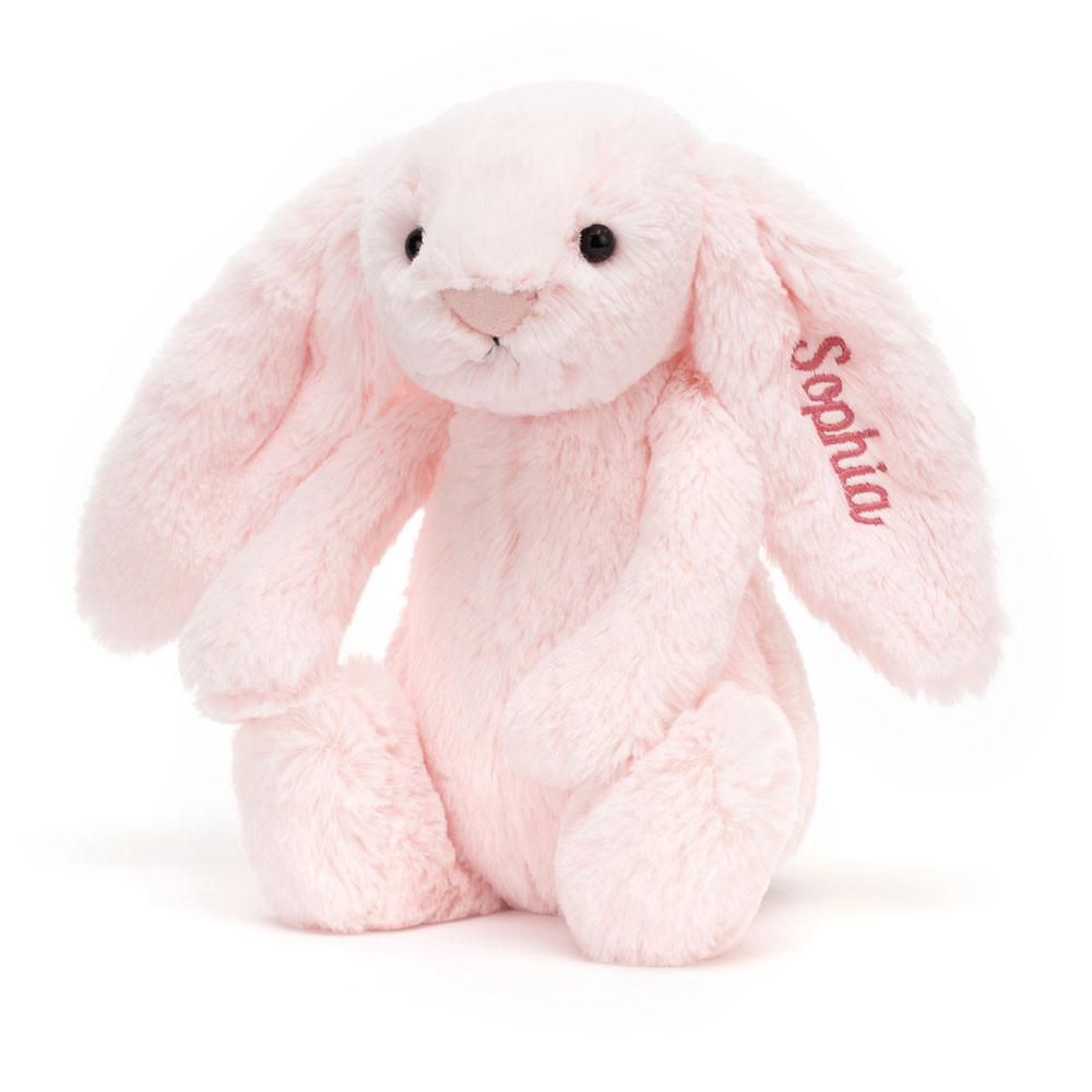 Jellycat Personalised Bashful Bunny Medium 51cm x 21cm x 12cm Discover Rosa | Deutschland  461-NOBXRJ