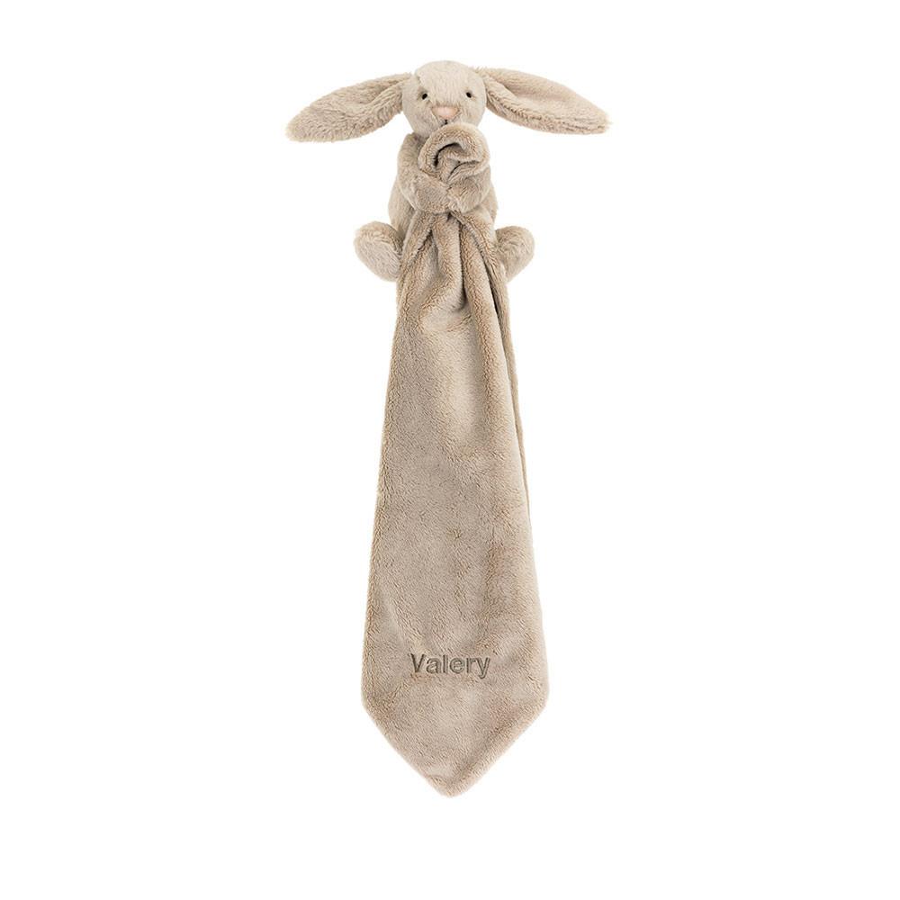 Jellycat Personalised Bashful Bunny Soother 15cm x 34cm x 34cm Baby & Books Beige | Deutschland  041-DZRJES