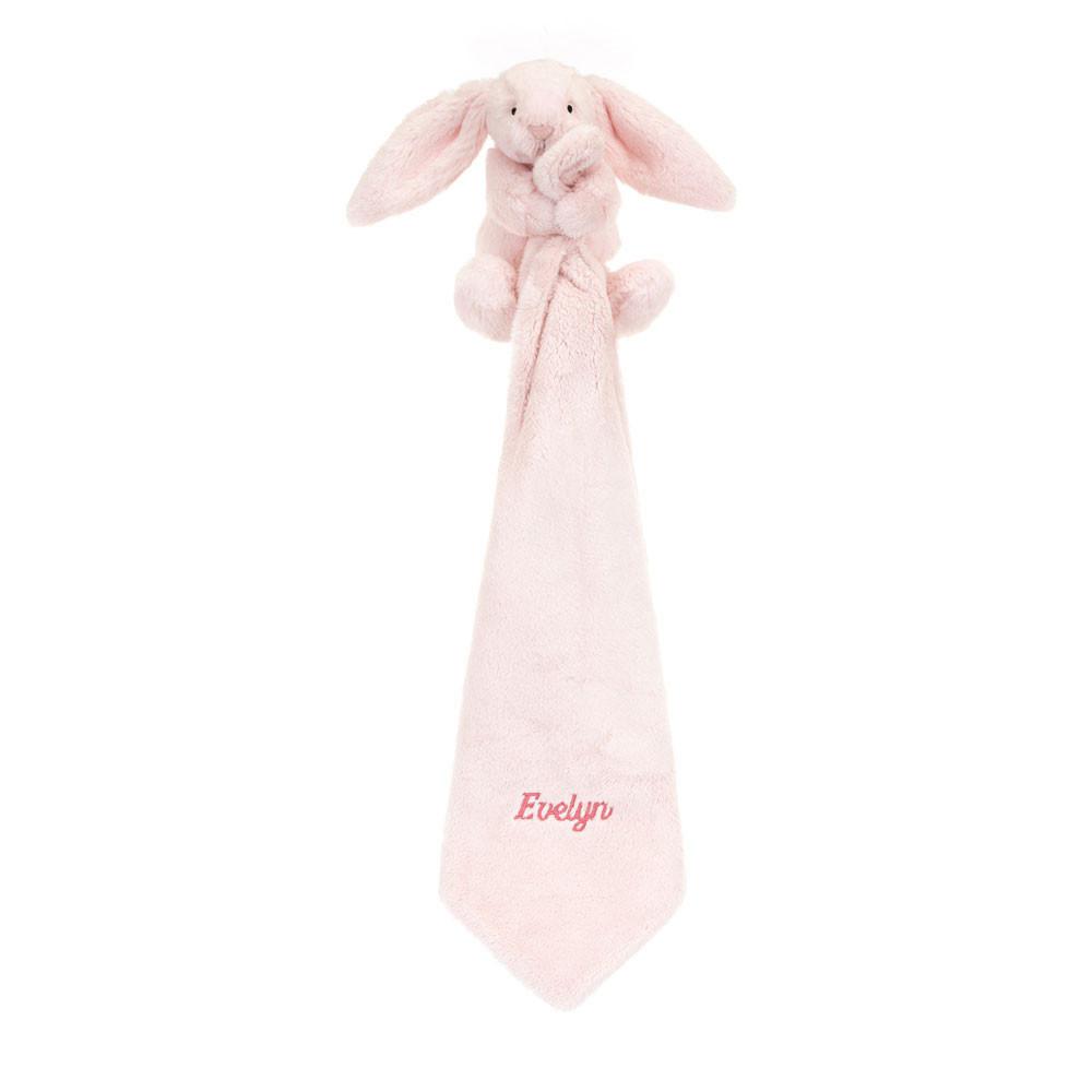 Jellycat Personalised Bashful Bunny Soother 15cm x 34cm x 34cm Baby & Books Rosa | Deutschland  042-VWLOMP